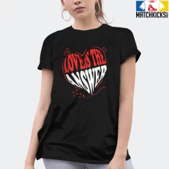 T-Shirt - Nike Dunk Low EMB NBA 75th Anniversary Chicago - Sneaker-Matching T-Shirt (Love Is The Answer) -Nike Dunk shop online mockupGenerator 3824