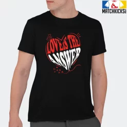 T-Shirt - Nike Dunk Low EMB NBA 75th Anniversary Chicago - Sneaker-Matching T-Shirt (Love Is The Answer) -Nike Dunk shop online mockupGenerator 3825