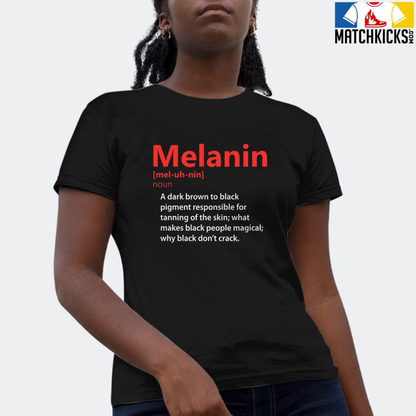 T-Shirt - Nike Dunk Low EMB NBA 75th Anniversary Chicago - Sneaker-Matching T-Shirt (Melanin Noun) 4 T-Shirt - Nike Dunk Low EMB NBA 75th Anniversary Chicago - Sneaker-Matching T-Shirt (Melanin Noun) - Image 2