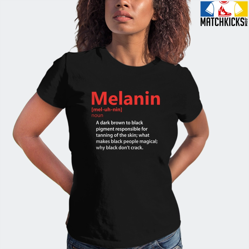 T-Shirt - Nike Dunk Low EMB NBA 75th Anniversary Chicago - Sneaker-Matching T-Shirt (Melanin Noun) 6 T-Shirt - Nike Dunk Low EMB NBA 75th Anniversary Chicago - Sneaker-Matching T-Shirt (Melanin Noun) - Image 4