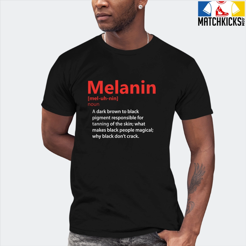 T-Shirt - Nike Dunk Low EMB NBA 75th Anniversary Chicago - Sneaker-Matching T-Shirt (Melanin Noun) 7 T-Shirt - Nike Dunk Low EMB NBA 75th Anniversary Chicago - Sneaker-Matching T-Shirt (Melanin Noun) - Image 5
