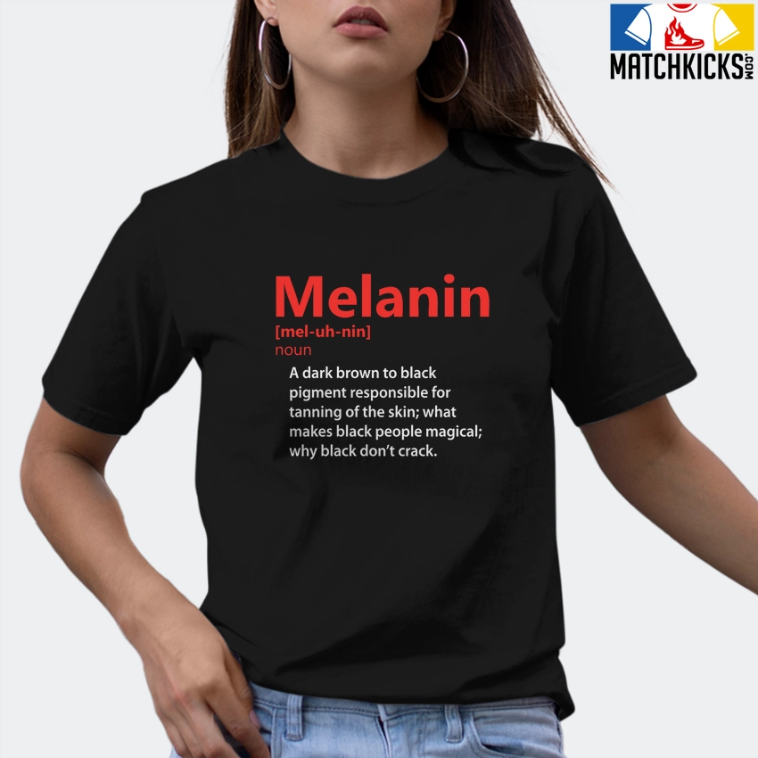 T-Shirt - Nike Dunk Low EMB NBA 75th Anniversary Chicago - Sneaker-Matching T-Shirt (Melanin Noun) 9 T-Shirt - Nike Dunk Low EMB NBA 75th Anniversary Chicago - Sneaker-Matching T-Shirt (Melanin Noun) - Image 7