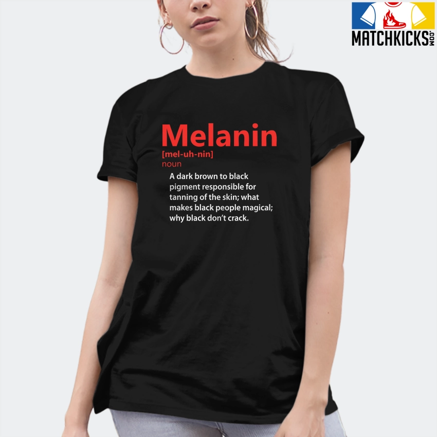 T-Shirt - Nike Dunk Low EMB NBA 75th Anniversary Chicago - Sneaker-Matching T-Shirt (Melanin Noun) 10 T-Shirt - Nike Dunk Low EMB NBA 75th Anniversary Chicago - Sneaker-Matching T-Shirt (Melanin Noun) - Image 8