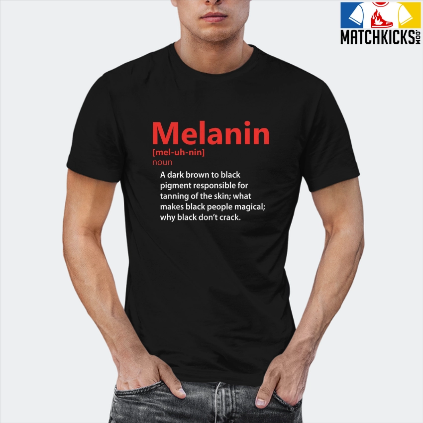 T-Shirt - Nike Dunk Low EMB NBA 75th Anniversary Chicago - Sneaker-Matching T-Shirt (Melanin Noun) 12 T-Shirt - Nike Dunk Low EMB NBA 75th Anniversary Chicago - Sneaker-Matching T-Shirt (Melanin Noun) - Image 10