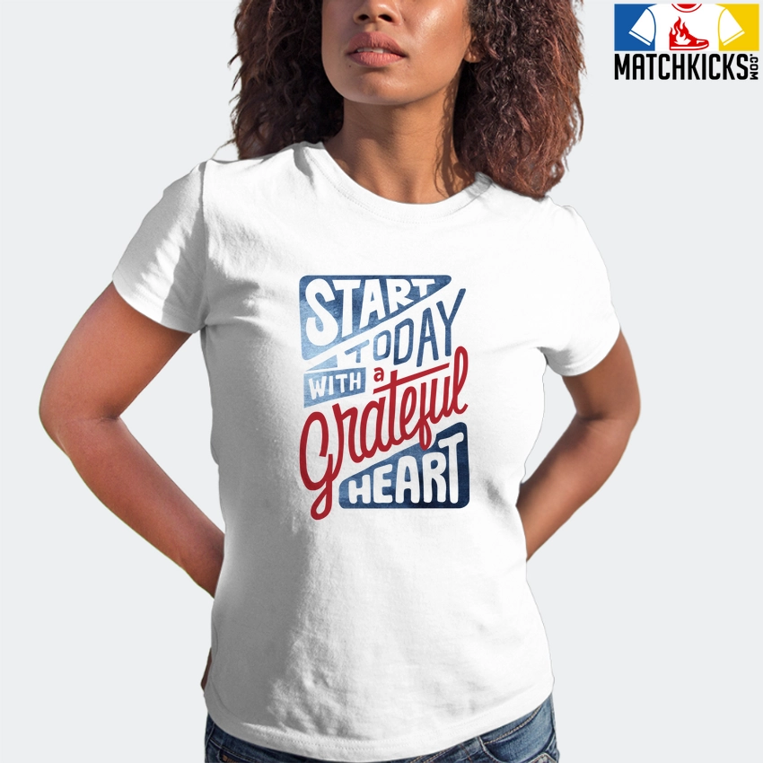 T-Shirt - Nike Dunk High Washed Denim Pack - Sneaker-Matching T-Shirt (Stay Grateful) 6 T-Shirt - Nike Dunk High Washed Denim Pack - Sneaker-Matching T-Shirt (Stay Grateful) - Image 4