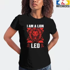 T-Shirt - Nike Dunk Low EMB NBA 75th Anniversary Chicago - Sneaker-Matching T-Shirt (Leo I Am A Lion) -Nike Dunk shop online mockupGenerator 3883