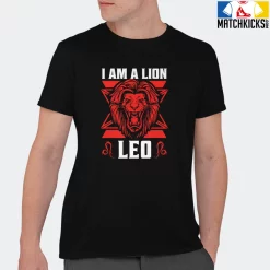 T-Shirt - Nike Dunk Low EMB NBA 75th Anniversary Chicago - Sneaker-Matching T-Shirt (Leo I Am A Lion) -Nike Dunk shop online mockupGenerator 3888