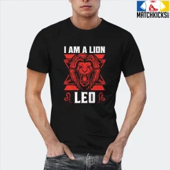 T-Shirt - Nike Dunk Low EMB NBA 75th Anniversary Chicago - Sneaker-Matching T-Shirt (Leo I Am A Lion) -Nike Dunk shop online mockupGenerator 3889