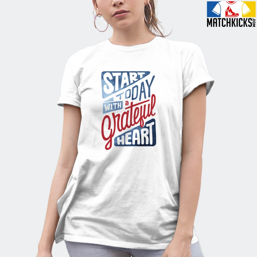 T-Shirt - Nike Dunk High Washed Denim Pack - Sneaker-Matching T-Shirt (Stay Grateful) 10 T-Shirt - Nike Dunk High Washed Denim Pack - Sneaker-Matching T-Shirt (Stay Grateful) - Image 8