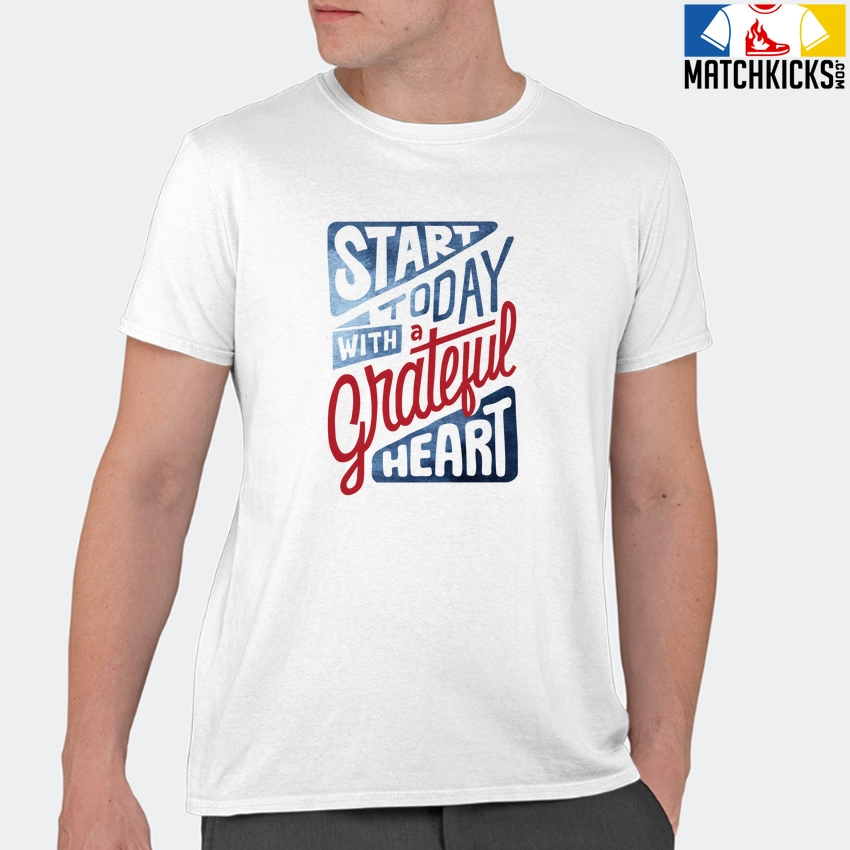 T-Shirt - Nike Dunk High Washed Denim Pack - Sneaker-Matching T-Shirt (Stay Grateful) 11 T-Shirt - Nike Dunk High Washed Denim Pack - Sneaker-Matching T-Shirt (Stay Grateful) - Image 9