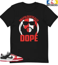 T-Shirt - Nike Dunk Low EMB NBA 75th Anniversary Chicago - Sneaker-Matching T-Shirt (UNAPOLOGETICALLY DOPE)
