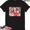 T-Shirt - Nike Dunk Low EMB NBA 75th Anniversary Chicago - Sneaker-Matching T-Shirt (Abstract Face) -Nike Dunk shop online mockupGenerator 3989