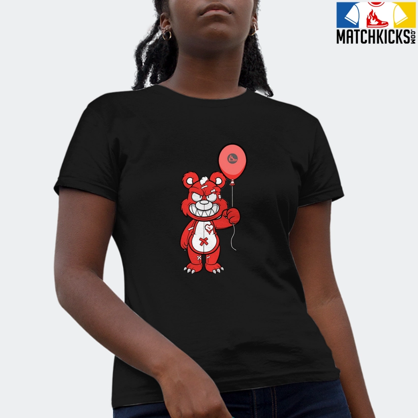 T-Shirt - Nike Dunk Low EMB NBA 75th Anniversary Chicago - Sneaker-Matching T-Shirt (Grinning Bear) 4 T-Shirt - Nike Dunk Low EMB NBA 75th Anniversary Chicago - Sneaker-Matching T-Shirt (Grinning Bear) - Image 2