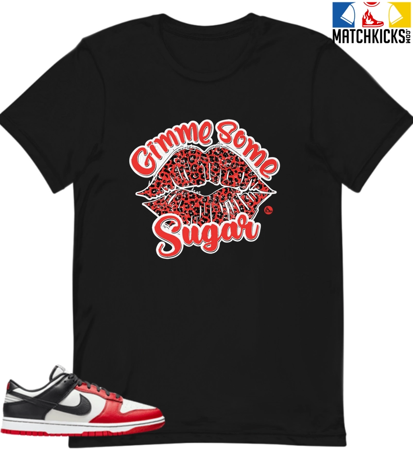 T-Shirt - Nike Dunk Low EMB NBA 75th Anniversary Chicago - Sneaker-Matching T-Shirt (Gimme Some Sugar) 3 T-Shirt - Nike Dunk Low EMB NBA 75th Anniversary Chicago - Sneaker-Matching T-Shirt (Gimme Some Sugar)