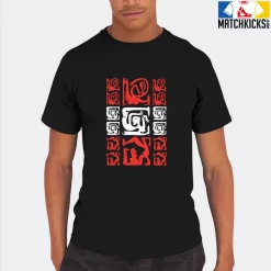 T-Shirt - Nike Dunk Low EMB NBA 75th Anniversary Chicago - Sneaker-Matching T-Shirt (3 Figurative Abstracts) -Nike Dunk shop online mockupGenerator 4056
