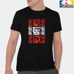 T-Shirt - Nike Dunk Low EMB NBA 75th Anniversary Chicago - Sneaker-Matching T-Shirt (3 Figurative Abstracts) -Nike Dunk shop online mockupGenerator 4059