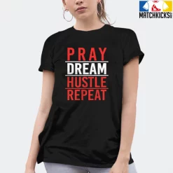T-Shirt - Nike Dunk Low EMB NBA 75th Anniversary Chicago - Sneaker-Matching T-Shirt (PRAY DREAM HUSTLE REPEAT) -Nike Dunk shop online mockupGenerator 4067