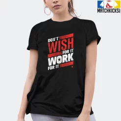 T-Shirt - Nike Dunk Low EMB NBA 75th Anniversary Chicago - Sneaker-Matching T-Shirt (Don't Wish For It Work For It) -Nike Dunk shop online mockupGenerator 4076