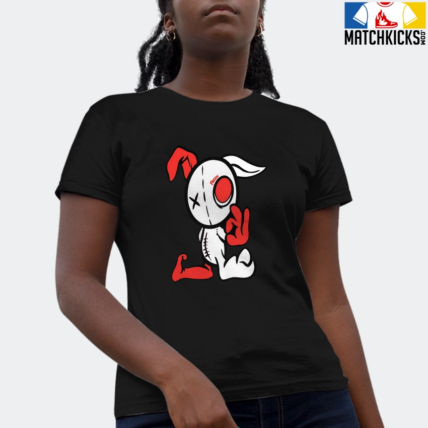 T-Shirt - Nike Dunk Low EMB NBA 75th Anniversary Chicago - Sneaker-Matching T-Shirt (Fresh Rabbit) 4 T-Shirt - Nike Dunk Low EMB NBA 75th Anniversary Chicago - Sneaker-Matching T-Shirt (Fresh Rabbit) - Image 2