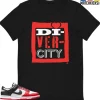 T-Shirt - Nike Dunk Low EMB NBA 75th Anniversary Chicago - Sneaker-Matching T-Shirt (DIVERCITY)