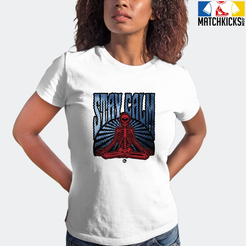 T-Shirt - Nike Dunk High Washed Denim Pack - Sneaker-Matching T-Shirt (Stay Calm) 6 T-Shirt - Nike Dunk High Washed Denim Pack - Sneaker-Matching T-Shirt (Stay Calm) - Image 4