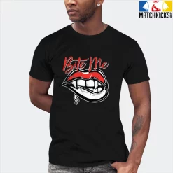T-Shirt - Nike Dunk Low EMB NBA 75th Anniversary Chicago - Sneaker-Matching T-Shirt (Bite Me) -Nike Dunk shop online mockupGenerator 4181