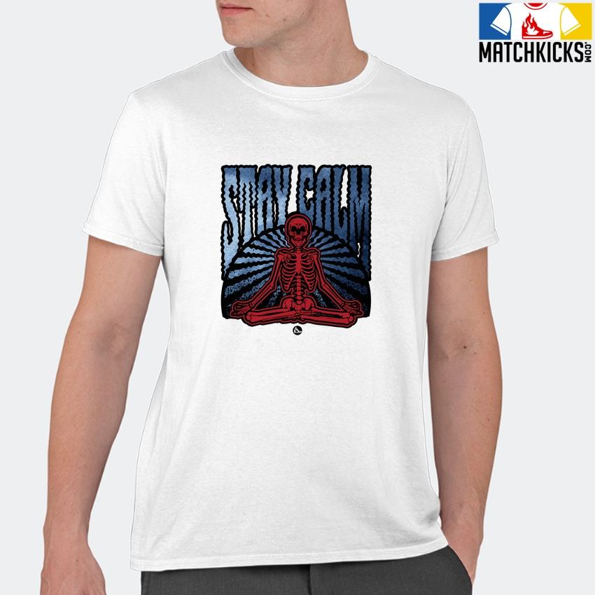 T-Shirt - Nike Dunk High Washed Denim Pack - Sneaker-Matching T-Shirt (Stay Calm) 11 T-Shirt - Nike Dunk High Washed Denim Pack - Sneaker-Matching T-Shirt (Stay Calm) - Image 9