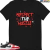 T-Shirt - Nike Dunk Low EMB NBA 75th Anniversary Chicago - Sneaker-Matching T-Shirt (RESPECT THE HUSTLE) -Nike Dunk shop online mockupGenerator 4205