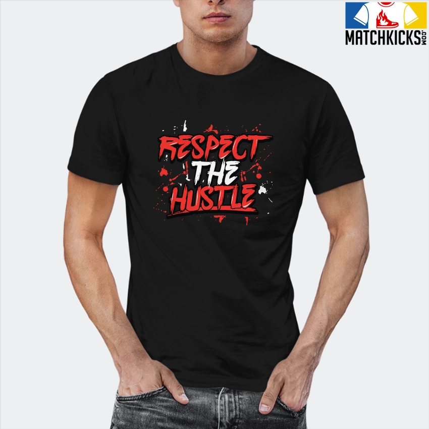 T-Shirt - Nike Dunk Low EMB NBA 75th Anniversary Chicago - Sneaker-Matching T-Shirt (RESPECT THE HUSTLE) 12 T-Shirt - Nike Dunk Low EMB NBA 75th Anniversary Chicago - Sneaker-Matching T-Shirt (RESPECT THE HUSTLE) - Image 10