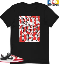 T-Shirt - Nike Dunk Low EMB NBA 75th Anniversary Chicago - Sneaker-Matching T-Shirt (Retro Vibes Only)