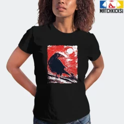 T-Shirt - Nike Dunk Low EMB NBA 75th Anniversary Chicago - Sneaker-Matching T-Shirt (Moonlight Crow) -Nike Dunk shop online mockupGenerator 4279