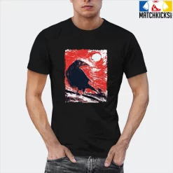 T-Shirt - Nike Dunk Low EMB NBA 75th Anniversary Chicago - Sneaker-Matching T-Shirt (Moonlight Crow) -Nike Dunk shop online mockupGenerator 4285