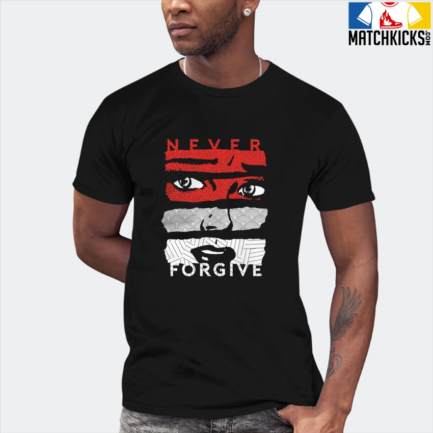 T-Shirt - Nike Dunk Low EMB NBA 75th Anniversary Chicago - Sneaker-Matching T-Shirt (Never Forgive) 7 T-Shirt - Nike Dunk Low EMB NBA 75th Anniversary Chicago - Sneaker-Matching T-Shirt (Never Forgive) - Image 5
