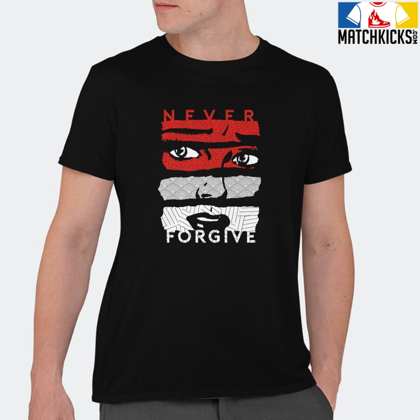 T-Shirt - Nike Dunk Low EMB NBA 75th Anniversary Chicago - Sneaker-Matching T-Shirt (Never Forgive) 11 T-Shirt - Nike Dunk Low EMB NBA 75th Anniversary Chicago - Sneaker-Matching T-Shirt (Never Forgive) - Image 9