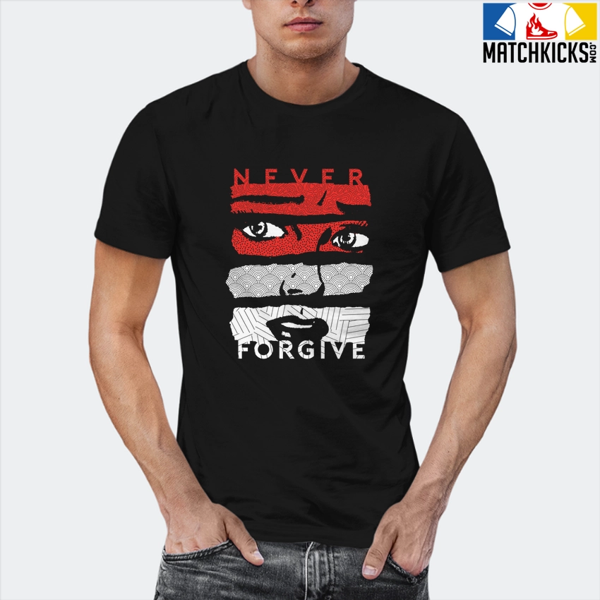 T-Shirt - Nike Dunk Low EMB NBA 75th Anniversary Chicago - Sneaker-Matching T-Shirt (Never Forgive) 12 T-Shirt - Nike Dunk Low EMB NBA 75th Anniversary Chicago - Sneaker-Matching T-Shirt (Never Forgive) - Image 10