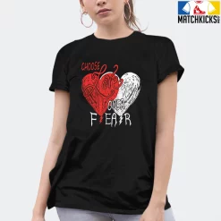 T-Shirt - Nike Dunk Low EMB NBA 75th Anniversary Chicago - Sneaker-Matching T-Shirt (Choose LOVE Over Fear) -Nike Dunk shop online mockupGenerator 4319