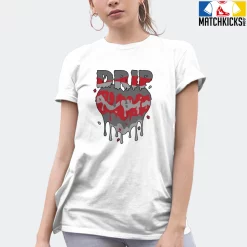 T-Shirt - Nike Dunk High Washed Denim Pack - Sneaker-Matching T-Shirt (Drippin Heart) -Nike Dunk shop online mockupGenerator 437