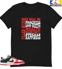 T-Shirt - Nike Dunk Low EMB NBA 75th Anniversary Chicago - Sneaker-Matching T-Shirt (2023 Filled With)