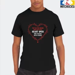 T-Shirt - Nike Dunk Low EMB NBA 75th Anniversary Chicago - Sneaker-Matching T-Shirt (Heart Open) -Nike Dunk shop online mockupGenerator 4461
