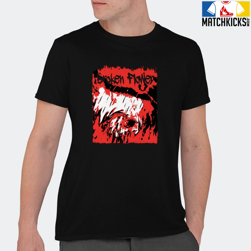 T-Shirt - Nike Dunk Low EMB NBA 75th Anniversary Chicago - Sneaker-Matching T-Shirt (Broken Flower) 11 T-Shirt - Nike Dunk Low EMB NBA 75th Anniversary Chicago - Sneaker-Matching T-Shirt (Broken Flower) - Image 9