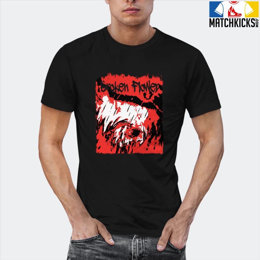 T-Shirt - Nike Dunk Low EMB NBA 75th Anniversary Chicago - Sneaker-Matching T-Shirt (Broken Flower) 12 T-Shirt - Nike Dunk Low EMB NBA 75th Anniversary Chicago - Sneaker-Matching T-Shirt (Broken Flower) - Image 10