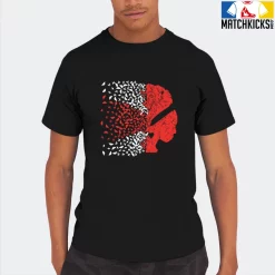 T-Shirt - Nike Dunk Low EMB NBA 75th Anniversary Chicago - Sneaker-Matching T-Shirt (Butterfly Lady) -Nike Dunk shop online mockupGenerator 4488