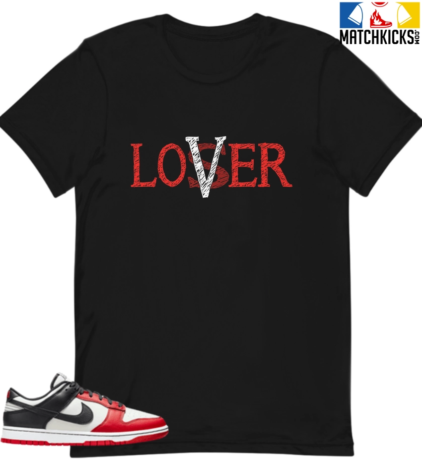 T-Shirt - Nike Dunk Low EMB NBA 75th Anniversary Chicago - Sneaker-Matching T-Shirt (Loser Lover) 3 T-Shirt - Nike Dunk Low EMB NBA 75th Anniversary Chicago - Sneaker-Matching T-Shirt (Loser Lover)