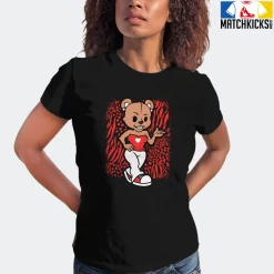 T-Shirt - Nike Dunk Low EMB NBA 75th Anniversary Chicago - Sneaker-Matching T-Shirt (Match Kicks Sexy Bear) -Nike Dunk shop online mockupGenerator 4594