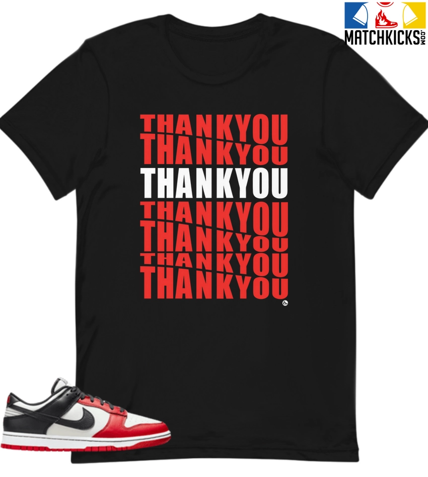 T-Shirt - Nike Dunk Low EMB NBA 75th Anniversary Chicago - Sneaker-Matching T-Shirt (Thank You) 3 T-Shirt - Nike Dunk Low EMB NBA 75th Anniversary Chicago - Sneaker-Matching T-Shirt (Thank You)