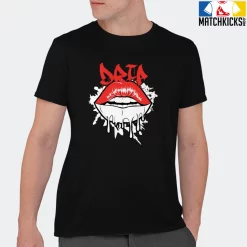 T-Shirt - Nike Dunk Low EMB NBA 75th Anniversary Chicago - Sneaker-Matching T-Shirt (Lips Drip) -Nike Dunk shop online mockupGenerator 4635