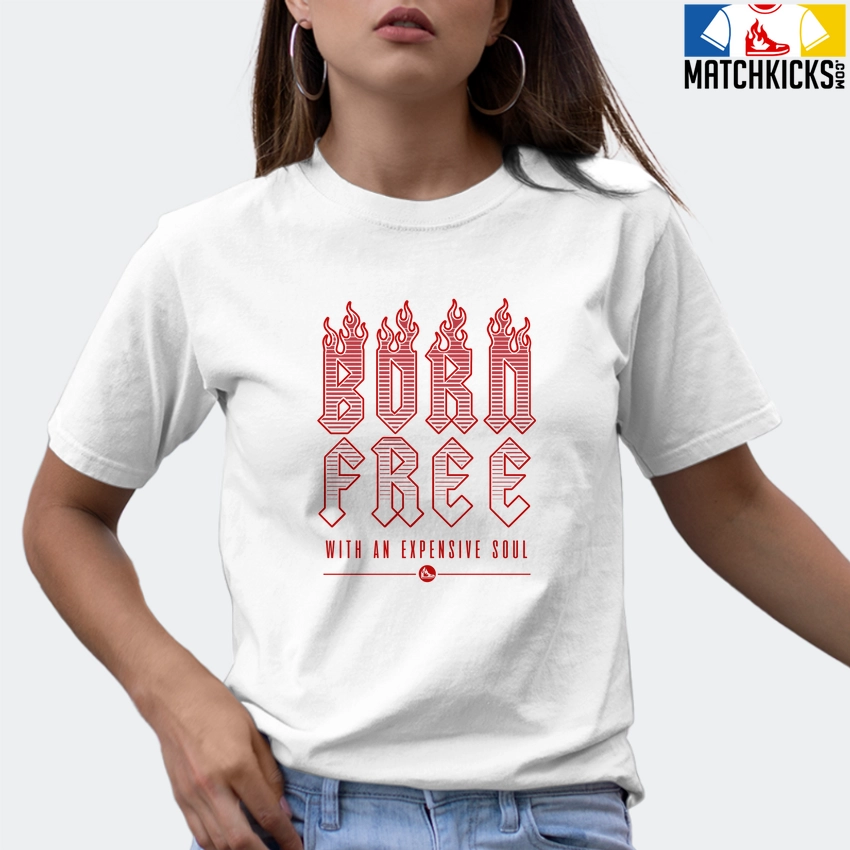 T-Shirt - Nike Dunk Low University Red (2020) - Sneaker-Matching T-Shirt (Born Free) 9 T-Shirt - Nike Dunk Low University Red (2020) - Sneaker-Matching T-Shirt (Born Free) - Image 7