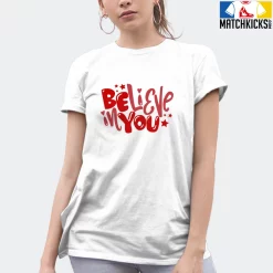 T-Shirt - Nike Dunk Low University Red (2020) - Sneaker-Matching T-Shirt (Believe In You) -Nike Dunk shop online mockupGenerator 4679