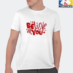 T-Shirt - Nike Dunk Low University Red (2020) - Sneaker-Matching T-Shirt (Believe In You) -Nike Dunk shop online mockupGenerator 4680