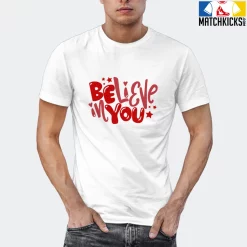 T-Shirt - Nike Dunk Low University Red (2020) - Sneaker-Matching T-Shirt (Believe In You) -Nike Dunk shop online mockupGenerator 4681